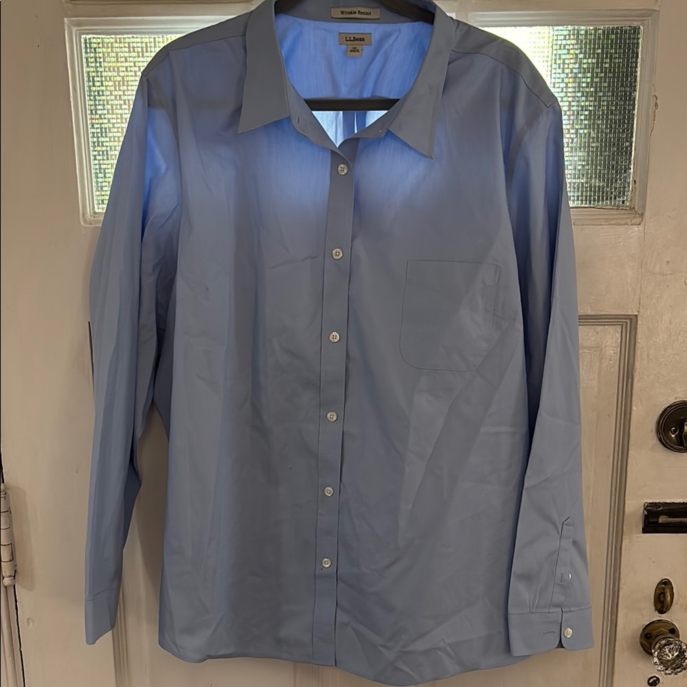 L.L. Bean Blue Dress Shirt for Elegant Occasions